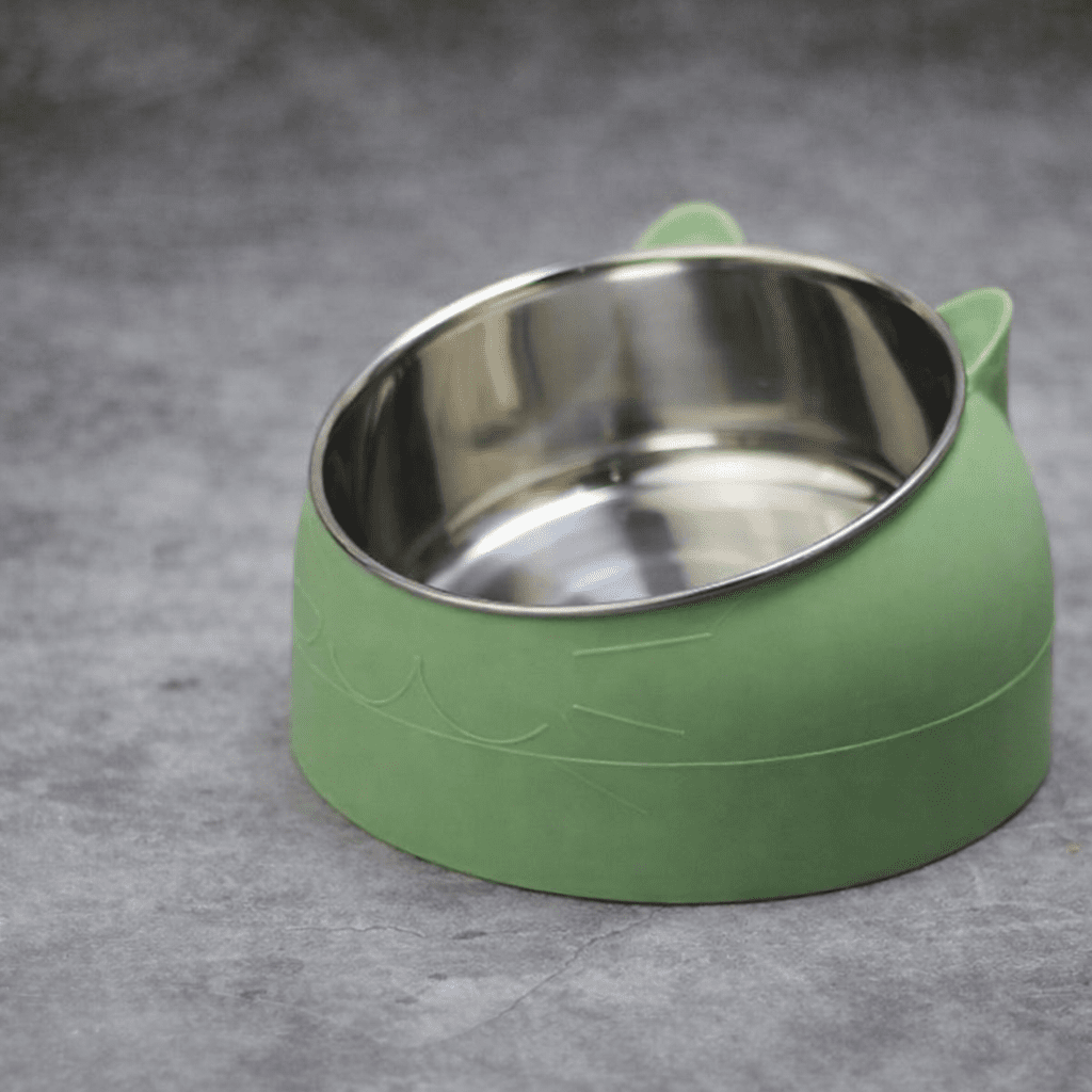 gamelle chat verte format moyen cutycat