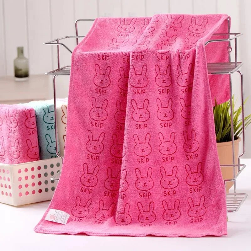 Serviette Microfibre - PetTowel™ - Lapin Framboise - ENTREPÔT DU CHAT