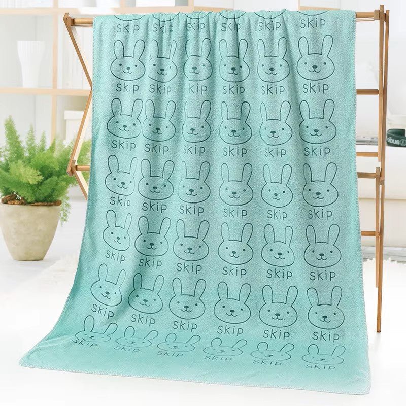 Serviette Microfibre - PetTowel™ - Lapin Vert Menthe - ENTREPÔT DU CHAT