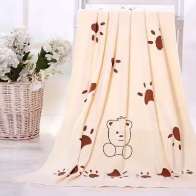 Serviette Microfibre - PetTowel™ - Ourson Crème - ENTREPÔT DU CHAT