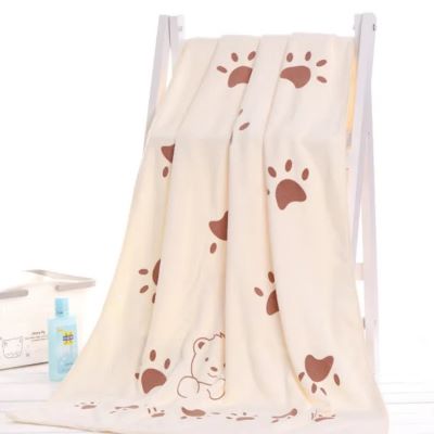 Serviette Microfibre - PetTowel™ - Ourson Crème - ENTREPÔT DU CHAT