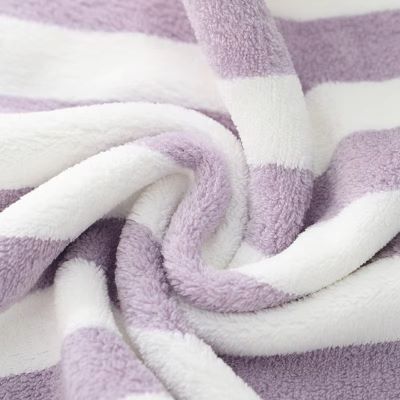 Serviette Microfibre - PetTowel™ - Rayures Lavande - ENTREPÔT DU CHAT
