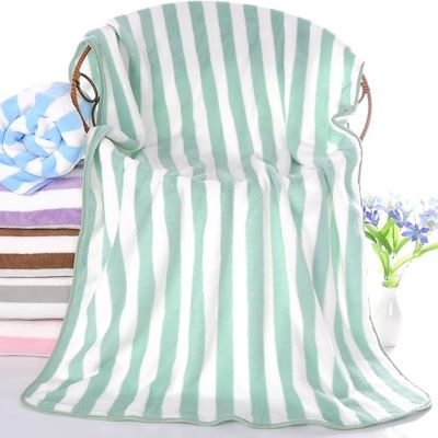 Serviette Microfibre - PetTowel™ - Rayures Menthe Douce - ENTREPÔT DU CHAT