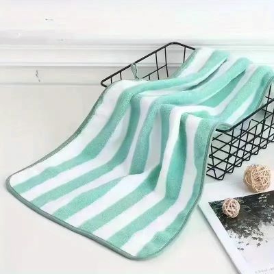 Serviette Microfibre - PetTowel™ - Rayures Menthe Douce - ENTREPÔT DU CHAT