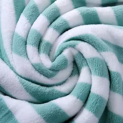 Serviette Microfibre - PetTowel™ - Rayures Menthe Douce - ENTREPÔT DU CHAT