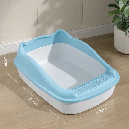 bac à litière chat bleu petit format cutycat