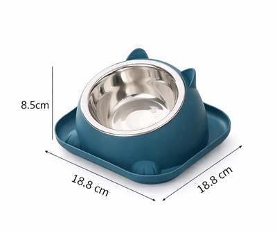 gamelle chat avec les dimensions bon format pour petits et moyens chats