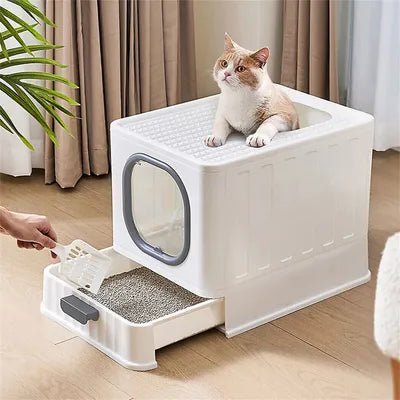 Maison de toilette pour chat | Boxlitter™ Bac a litiere XXL - ENTREPÔT DU CHAT