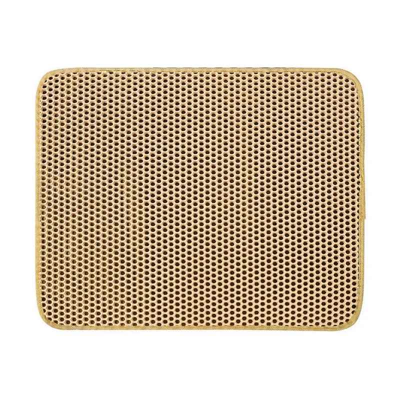 tapis chat litière beige confortable