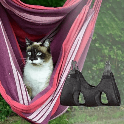 Toilettage Chat - GroomHamac™ - Gris - ENTREPÔT DU CHAT